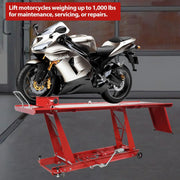 View Garvee Hydraulic Motorcycle Lift - 1000lbs Capacity, Lift Hoist, Jack Stand, for Mechanics, Workshops, Homes image 2