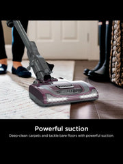 View Shark Rocket Deluxe Pro Corded Stick Vacuum, Lightweight, XL Dust Cup, LED Headlights, Pet Hair Tools, Bordeaux/Silver image 3