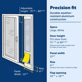 Sliding Glass Pet Door, No-Cut DIY Installation for Renters, Apartments and Rental Homes