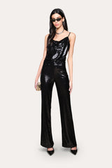 Sequined Draped Camisole