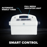 Premier Robotic Pool Cleaner (2025 Model) with Multimedia, Oversized Leaf Bag, Standard & Ultrafine Filters, Weekly Timer, Waterline Cleaning & More �� for In-ground Swimming Pools up to 50ft