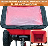 100-Lb. Walk-Behind Push Spreader for Grass Seed, Salt, De-Icer and Fertilizer