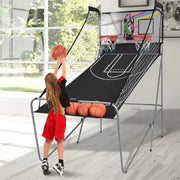 View Foldable Indoor Basketball Arcade Game with 4 Balls Electronic Double Shot LED Scoring System for Kids Adults image 3