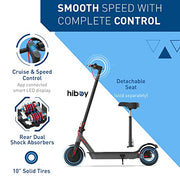 View Hiboy S2 Pro Folding Electric Scooter, 500W Motor, 10" Solid Tires image 4