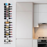 27 Bottle Wall Mounted Wine Rack, Vertical Wine Storage Organizer for Home Bar, Kitchen and Dining Room