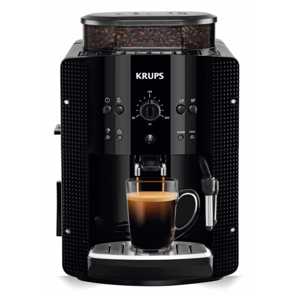 2025 Krups Essential - Cafetera súper automática, 15 Bares de presión, Molinillo cónico de Metal, con selección de cantidad e Intensidad de café, 1.7
