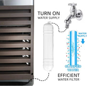 View YUTGMasst Commercial Ice 锟斤拷 110LBS/24H Stainless Steel Free-Standing Ice Machine Maker Air Cooling Ice image 5
