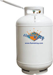 View Flame King 420LB ASME Vertical Propane Tank, White image 5