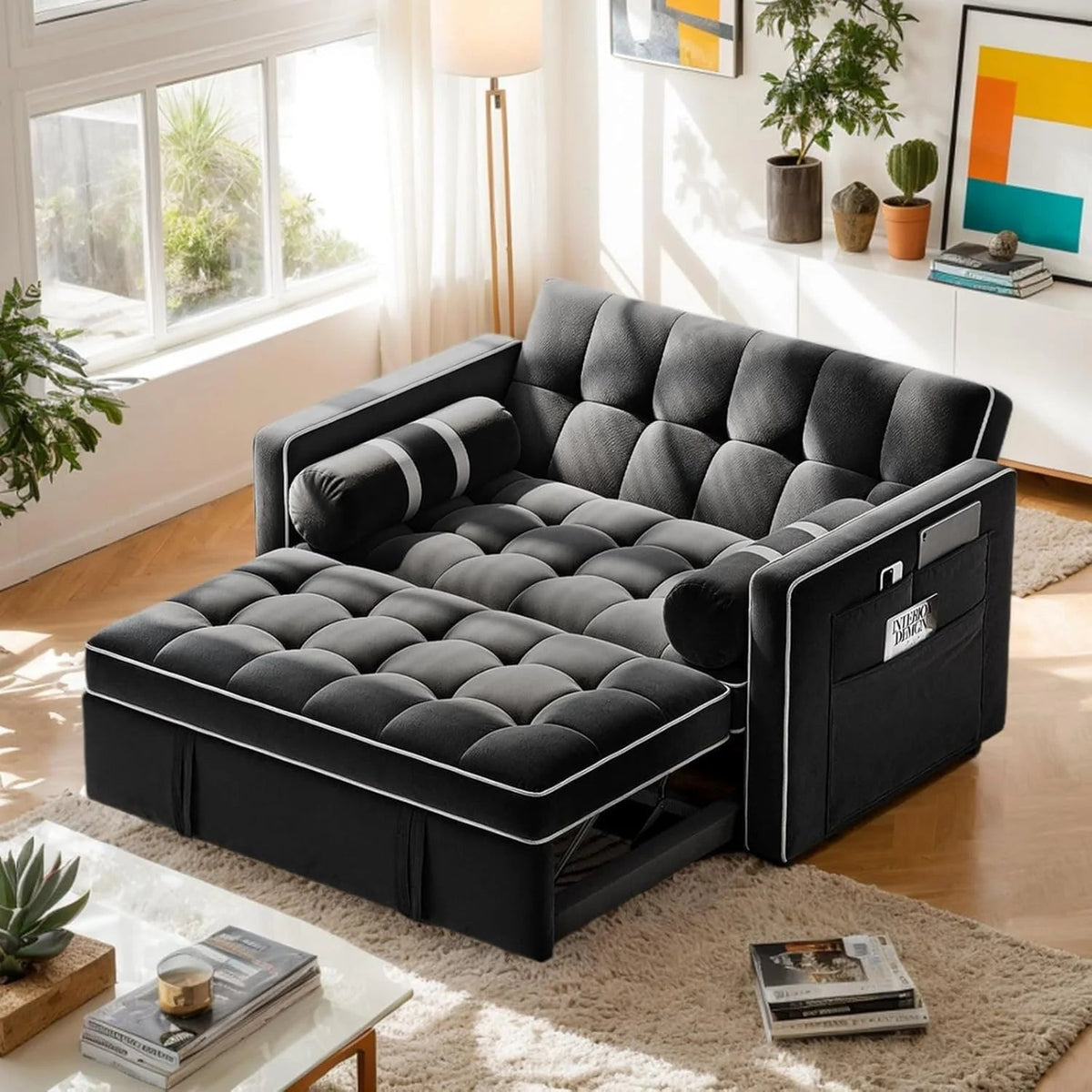 3-in-1 Convertible Sleeper Sofa Bed