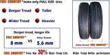 Libra Trailer Parts set of 4 Heavy Duty Trailer Tires ST205/75R15 205 75 15 10-Ply Load Range E Steel Belted Radial w/Scuff Guard