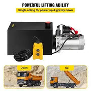 View 12 qt. 12-Volt 3200 PSI Hydraulic Power Pump Electric Dump Trailer Pump with Steel Reservoir for Car Lift. image 3