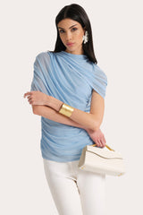 Gaia Draped Mesh Top