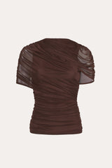 Gaia Draped Mesh Top