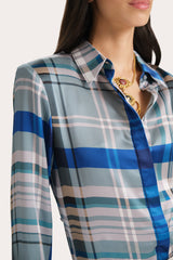 Emma Tailored Silk Charmeuse Blouse