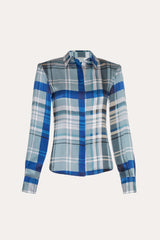 Emma Tailored Silk Charmeuse Blouse