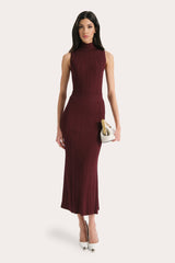Azura Ribbed Sleeveless Mock Neck