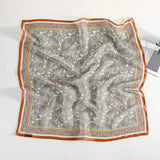 BOFAN 100% Mulberry Silk Square Scarf for Women, 68 × 68 cm