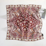 BOFAN 100% Mulberry Silk Square Scarf for Women, 68 × 68 cm