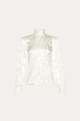 Silk Jacquard Blouse