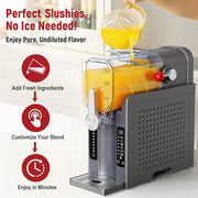 View Slushie Machine: No Ice Needed All-in-One Slushy Maker for Home, Real-Time Temp Display, Auto-Clean, 6 Preset | Frozen Margaritas, Cocktails, Frapp茅s, Ice Cream, Smoothies, Milkshakes,Summer Parties image 4