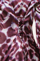 Lila Ikat Silk Button Down