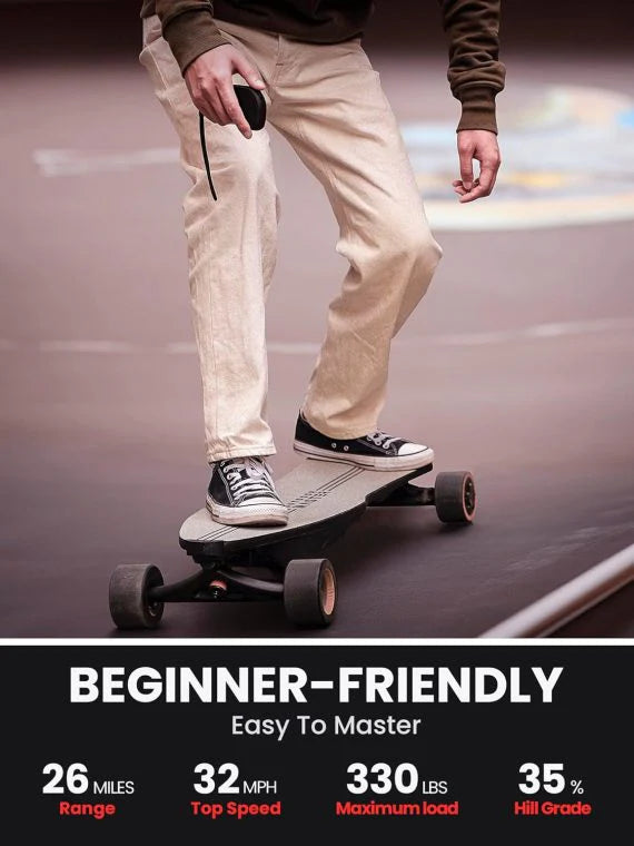 Caribou Electric Skateboard �� 32 MPH, 26 Mile Range, Dual 1000W Motors, Longboard for Adults & Teens, 6-Month Warranty