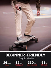 View Caribou Electric Skateboard �� 32 MPH, 26 Mile Range, Dual 1000W Motors, Longboard for Adults & Teens, 6-Month Warranty image 4