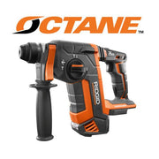 View RIDGID 18-Volt OCTANE Cordless Brushless 1 in. SDS-Plus Rotary Hammer (Tool Only) R86711B image 2