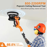 1000W Drywall Sander with Vacuum and LED Light, Electric Wall and Ceiling Sander with Dust Collection
