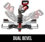 View 10-in 15-Amp Dual Bevel Sliding Compound Corded Miter Saw image 3