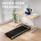 Under-Desk Walking Pad Treadmill with Remote Control and LCD Display, 265-Lb. Capacity, Pink