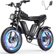 View Electric Bike Q20, 2000W, 52V, 30-180 Miles All-Terrain Fat Tire E-Bike for Adults image 1