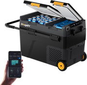 View BougeRV CRD2 V2.0 Kompressor Kühlbox 49L mit Gefrierfach Doppeltür Dualzonen Kühlbox Auto mit Rollen & Griff 12V/24V 230V Camping Kühlschrank image 1