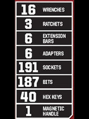 View Craftsman 450-Piece Mechanics Set, Ratchet Socket Hand Wrench image 3