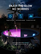 Solar Pool Lights for Steel Wall Above Ground Pools, Solar Powered LED Swimming Pool Lighting