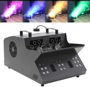 View TC-Home 3 IN 1 Stage Fog Bubble Machine with 18 RGB LED light DMX Stage Lighting Fogger Effect w/ 2 Bubble Fans image 3