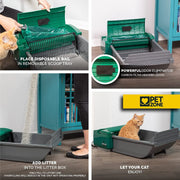 View Pet Zone Smart Scoop Automatic Litter Box (Self Cleaning Litter Box, Cat Litter Box with No Expensive Refills) image 4