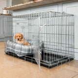 Cozy & Calming Puppy Cage Bed in Balmoral Tweed – Natural Tweed, Without Personalization pour les activités extérieures