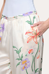 Frances Floral Silk Pant