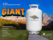 View Flame King 420LB ASME Vertical Propane Tank, White image 2