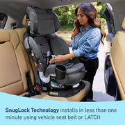 View Graco Turn2Me 3-in-1 Convertible Car Seat, Rotating, Rear & Forward-Facing, Highback Booster, SnugLock, Cambridge image 4