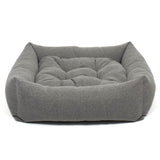 Box Bed For Dogs in Herringbone Tweed – M, Natural Herringbone pour les activités extérieures