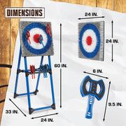 View EastPoint Deluxe Steel Frame Axe Throw Target Game Set image 5