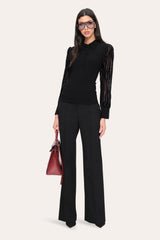 Burnout Polo Sweater