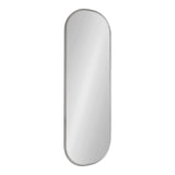 Modern Capsule Framed Wall Mirror, Decorative Oval Accent Mirror for Living Room, Bedroom and Entryway