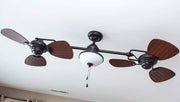 View Harbor Breeze Twin Breeze II 74" Outdoor Ceiling Fan, Bronze image 5