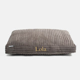 Dog Cushion in Dark Grey Essentials – M, Without Personalization pour la maison et le jardin