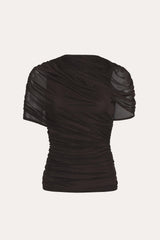 Gaia Draped Mesh Top