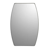 Modern Oblong Metal Wall Mirror, Decorative Elongated Hanging Mirror for Living Room, Bedroom and Entryway
