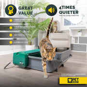 View Pet Zone Smart Scoop Automatic Litter Box (Self Cleaning Litter Box, Cat Litter Box with No Expensive Refills) image 2